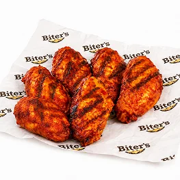 Six pieces of crispy chicken wings